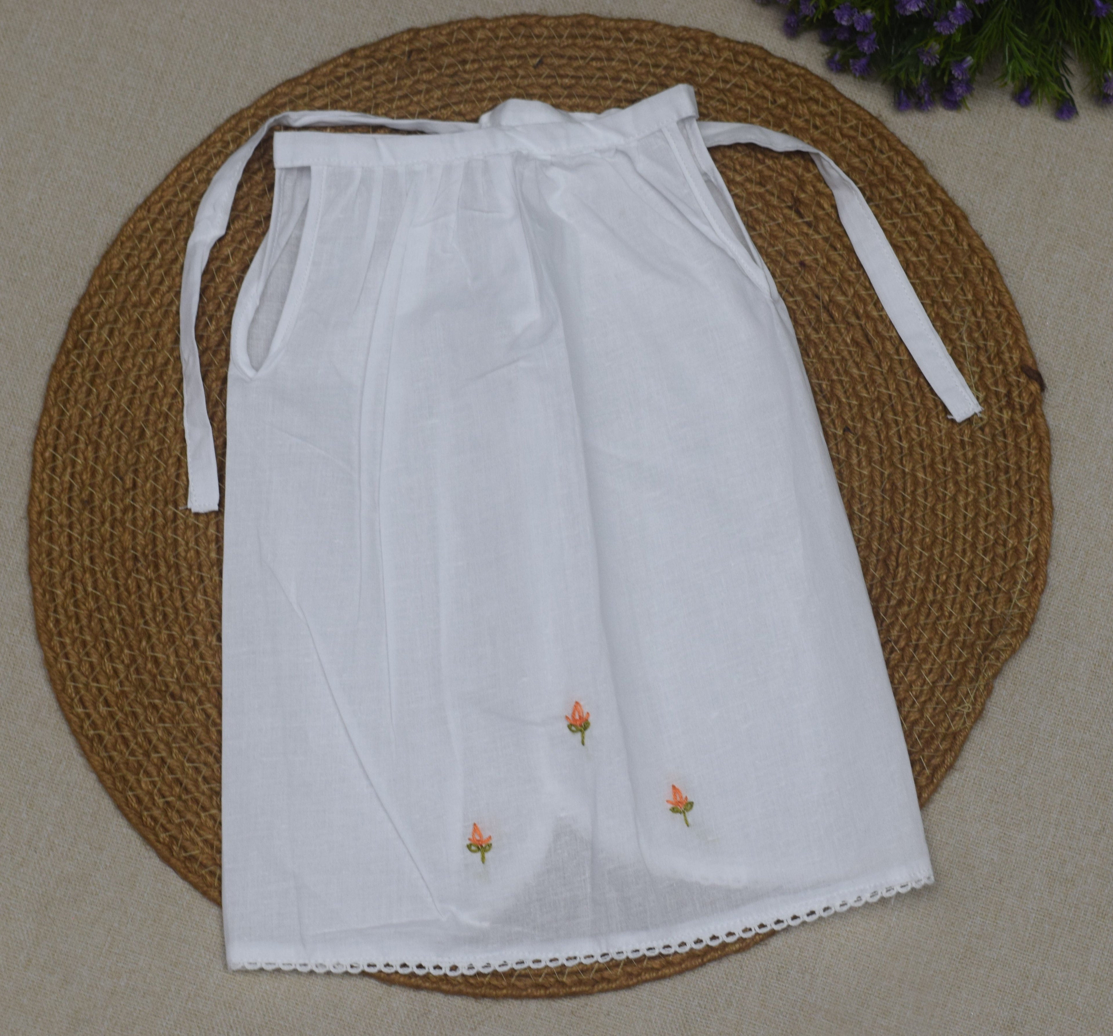 Premium Cotton Kettuduppu – 3 Colour Set with Floral Embroidery