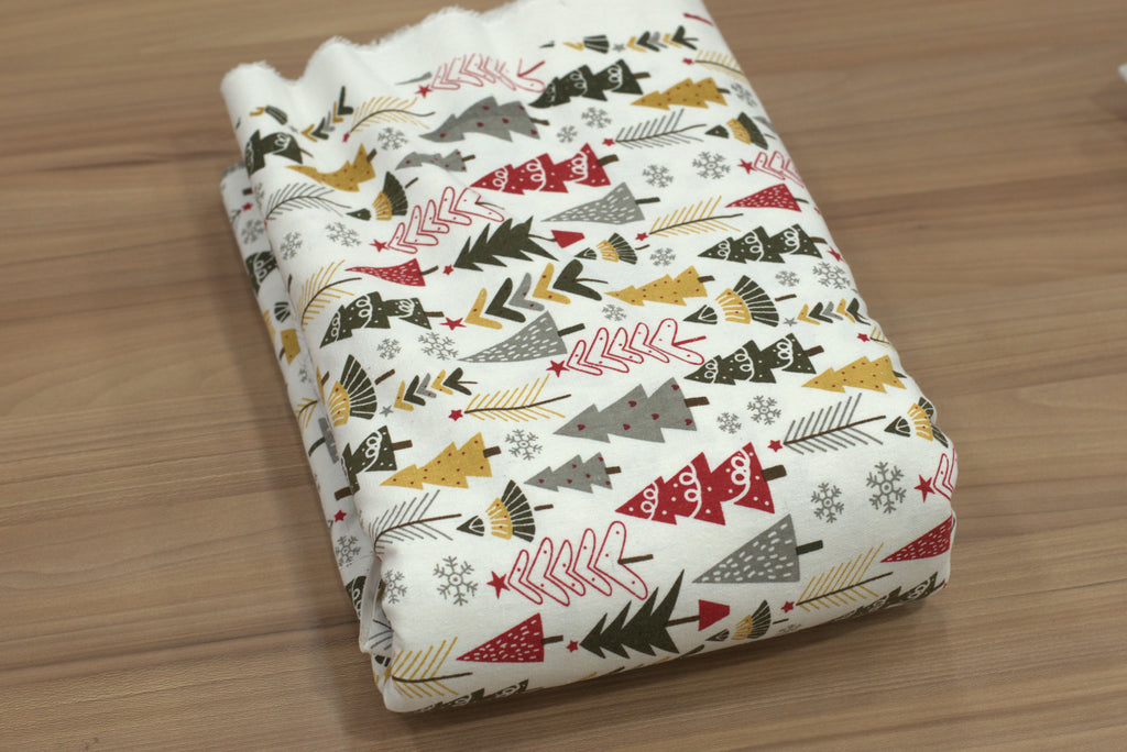 Christmas Tree Printed Fabric – 60 Inch Wide Running Material for – Nushio by Pulpel