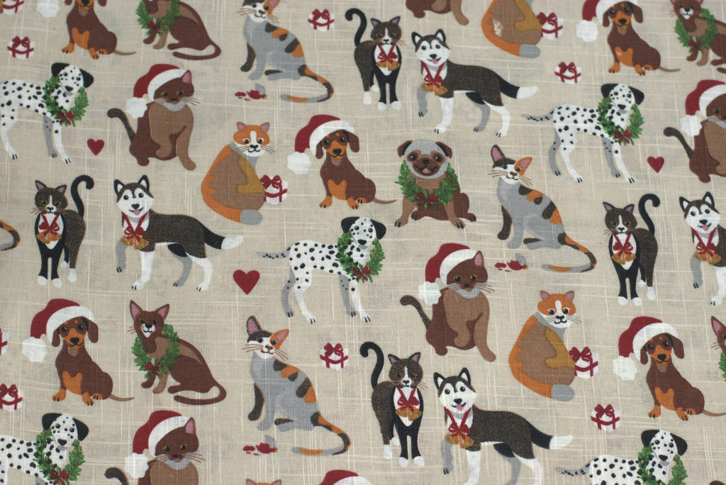 Christmas Printed Cotton Running Fabric – 48 Inch Width | Festive – Nushio by Pulpel