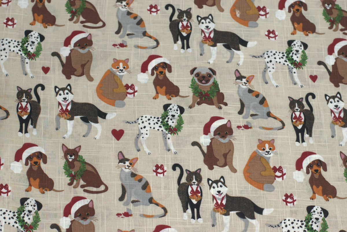 Christmas Printed Cotton Running Fabric – 48 Inch Width | Festive – Nushio by Pulpel