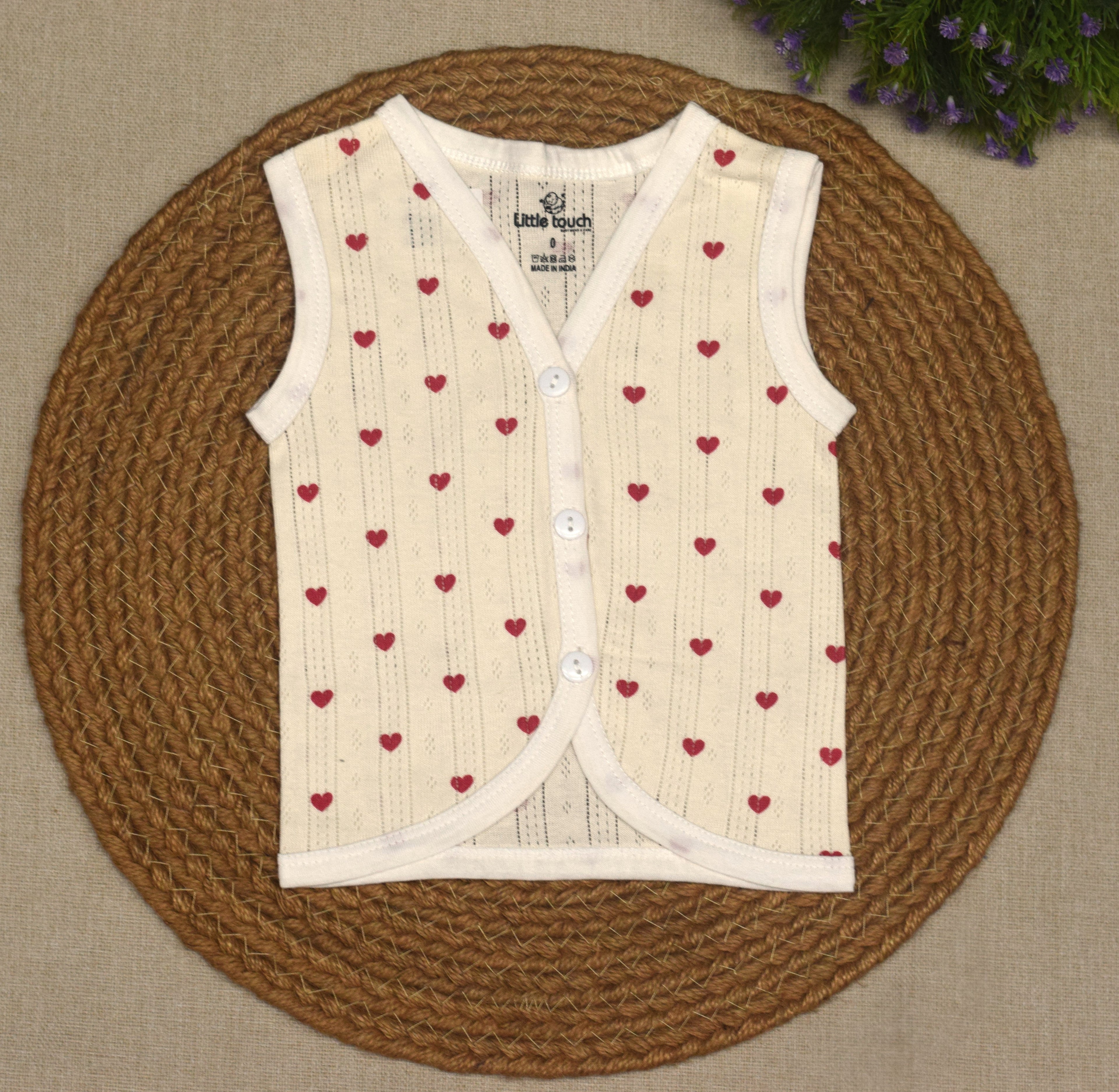 Kids Cotton Kettuduppu Set – Soft Sleeveless Baby Vest (3 Color Pack)