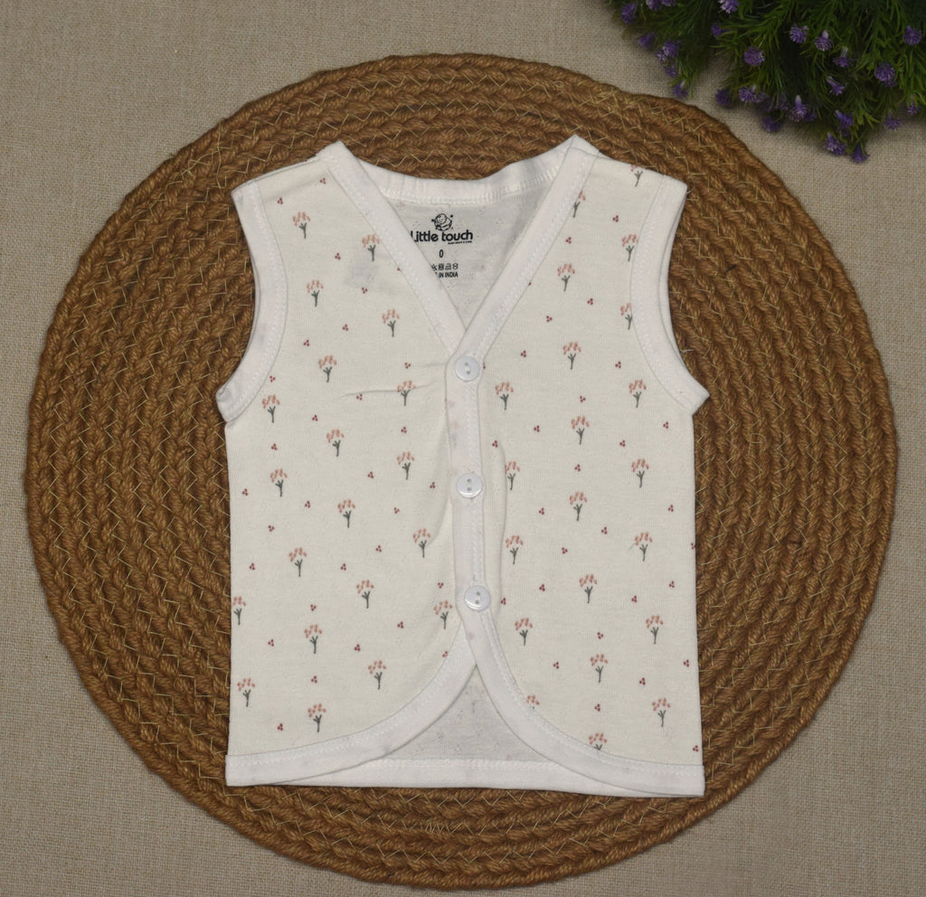 Kids Cotton Kettuduppu Set – Soft Sleeveless Baby Vest (3 Color Pack)