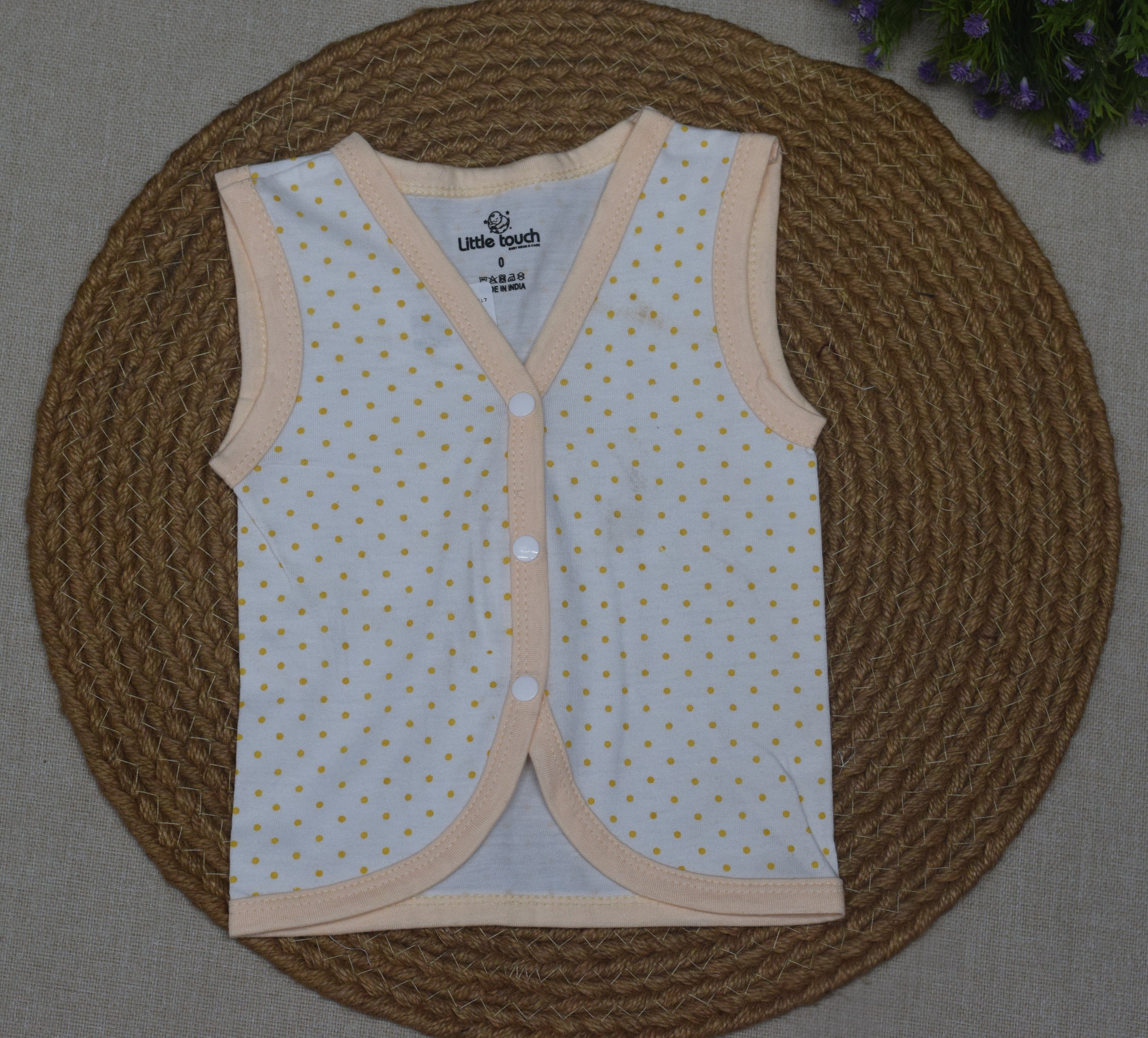 Kids Cotton Kettuduppu Set – 5 Colour Polka Dot Sleeveless