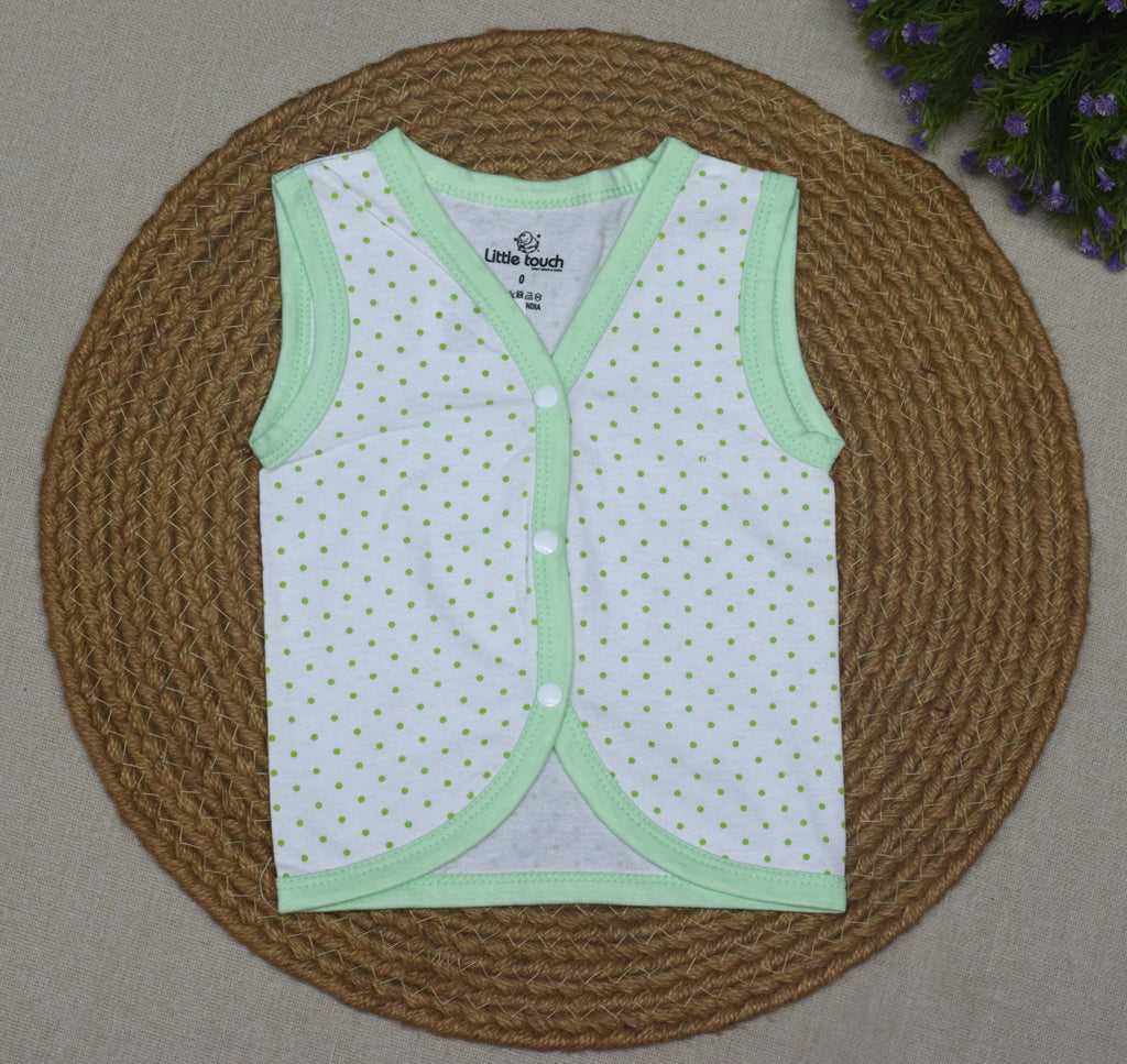 Kids Cotton Kettuduppu Set – 5 Colour Polka Dot Sleeveless