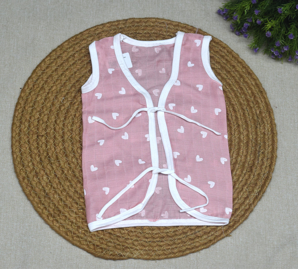 Kids Cotton Kettuduppu – Soft Tie-Up Baby Vest (Multi Colour Pack)