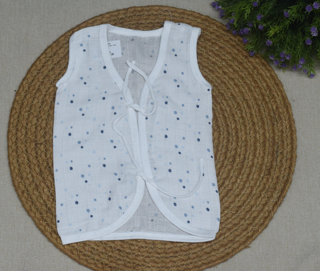 Kids Cotton Kettuduppu – Soft Tie-Up Baby Vest (Multi Colour Pack)