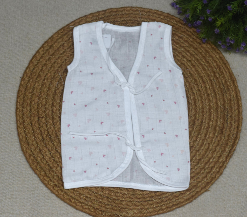 Kids Cotton Kettuduppu – Soft Tie-Up Baby Vest (Multi Colour Pack)