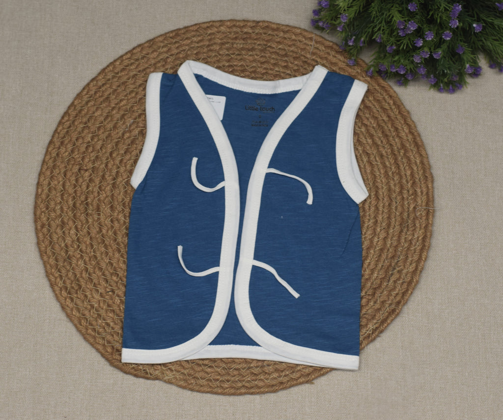 Baby Kettuduppu Sleeveless Vest – Soft Cotton Tie-Up Innerwear (Set of 5 Colours)
