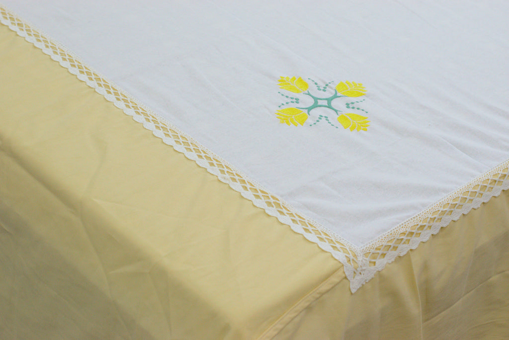 Premium King Size Embroidered Bedspread with 2 Pillow Covers