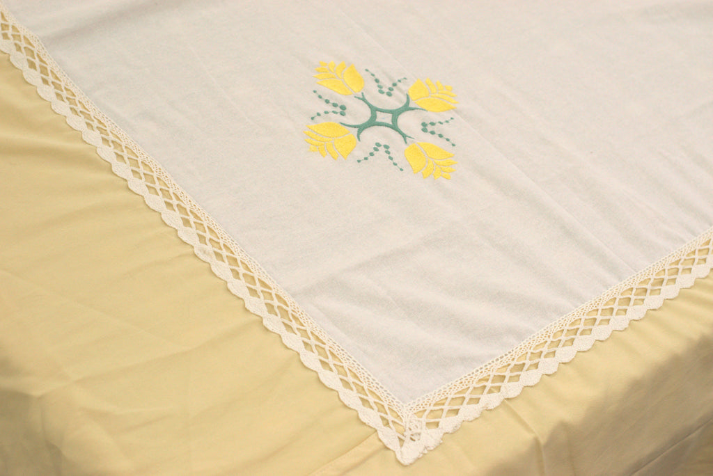 Premium King Size Embroidered Bedspread with 2 Pillow Covers