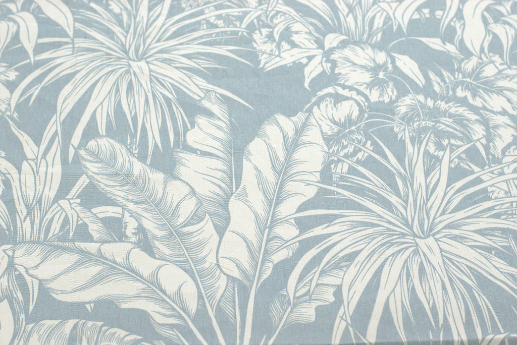 Queen Size Cotton Bedsheet with 2 Pillow Covers – Elegant Grey Tropical Leaf Print | Soft & Breathable