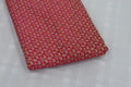 Premium Red Floral Brocade Silk Fabric – Running Material for Blouses & Midi Tops | 1.10m / 1.50m / 2m
