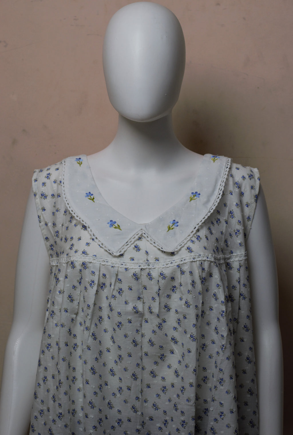 Women's Knee Length Cotton Floral Printed Nighty – 48" Length | Comfortable Daily Wear