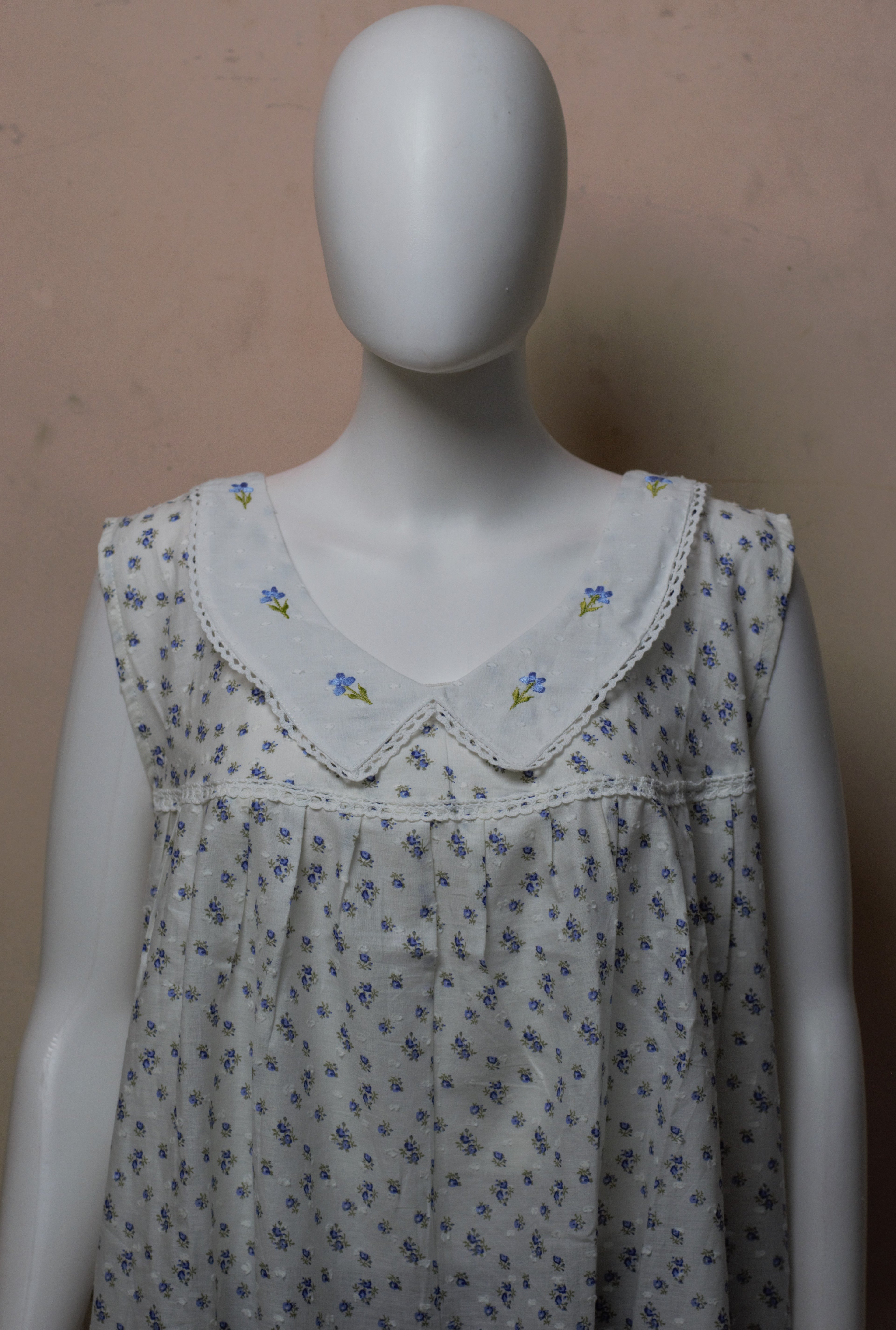 Women's Knee Length Cotton Floral Printed Nighty – 48" Length | Comfortable Daily Wear