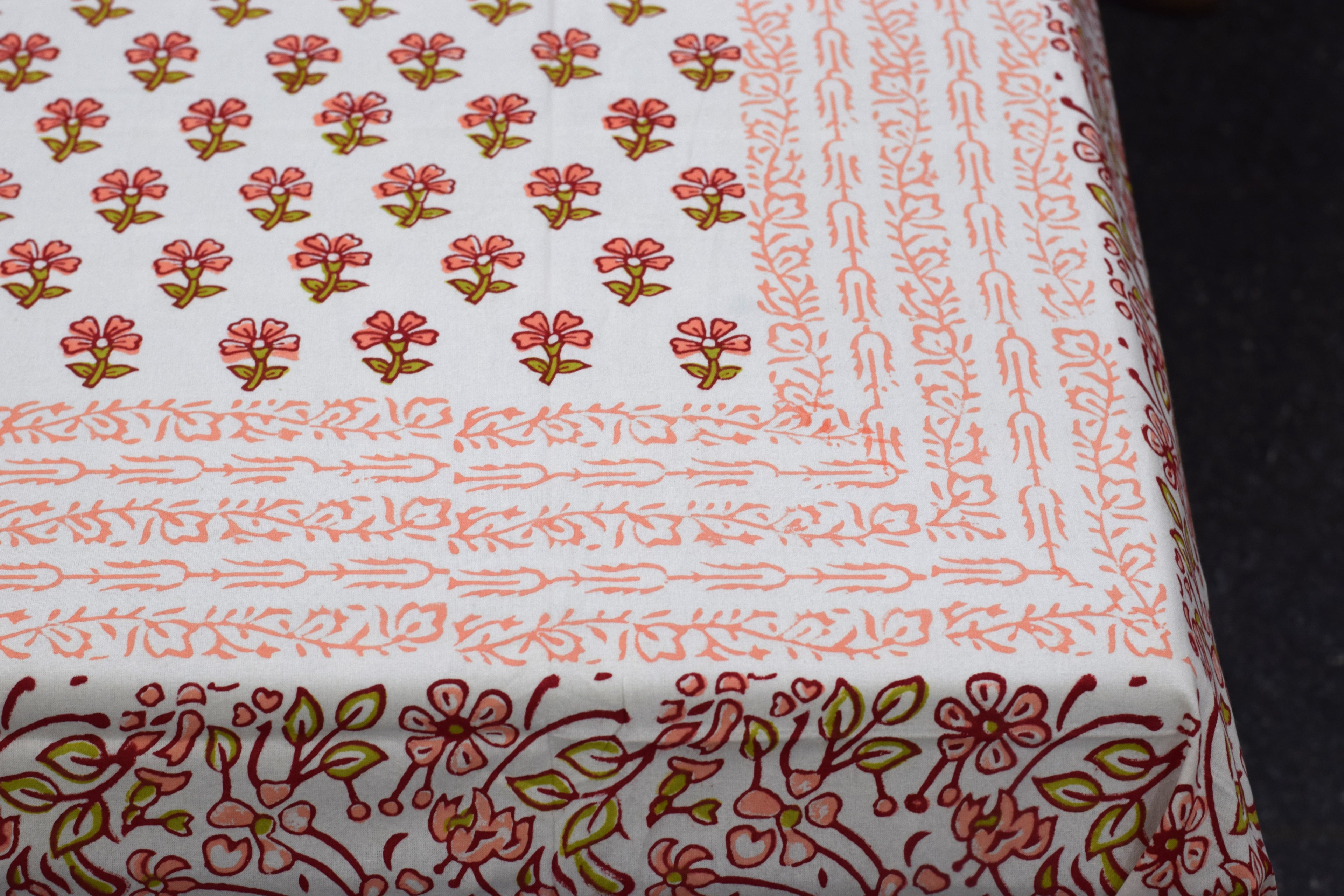 Queen Size Cotton Floral Printed Bedsheet with 2 Pillow Covers – 86 x 104 Inches |Breathable Bedding Set