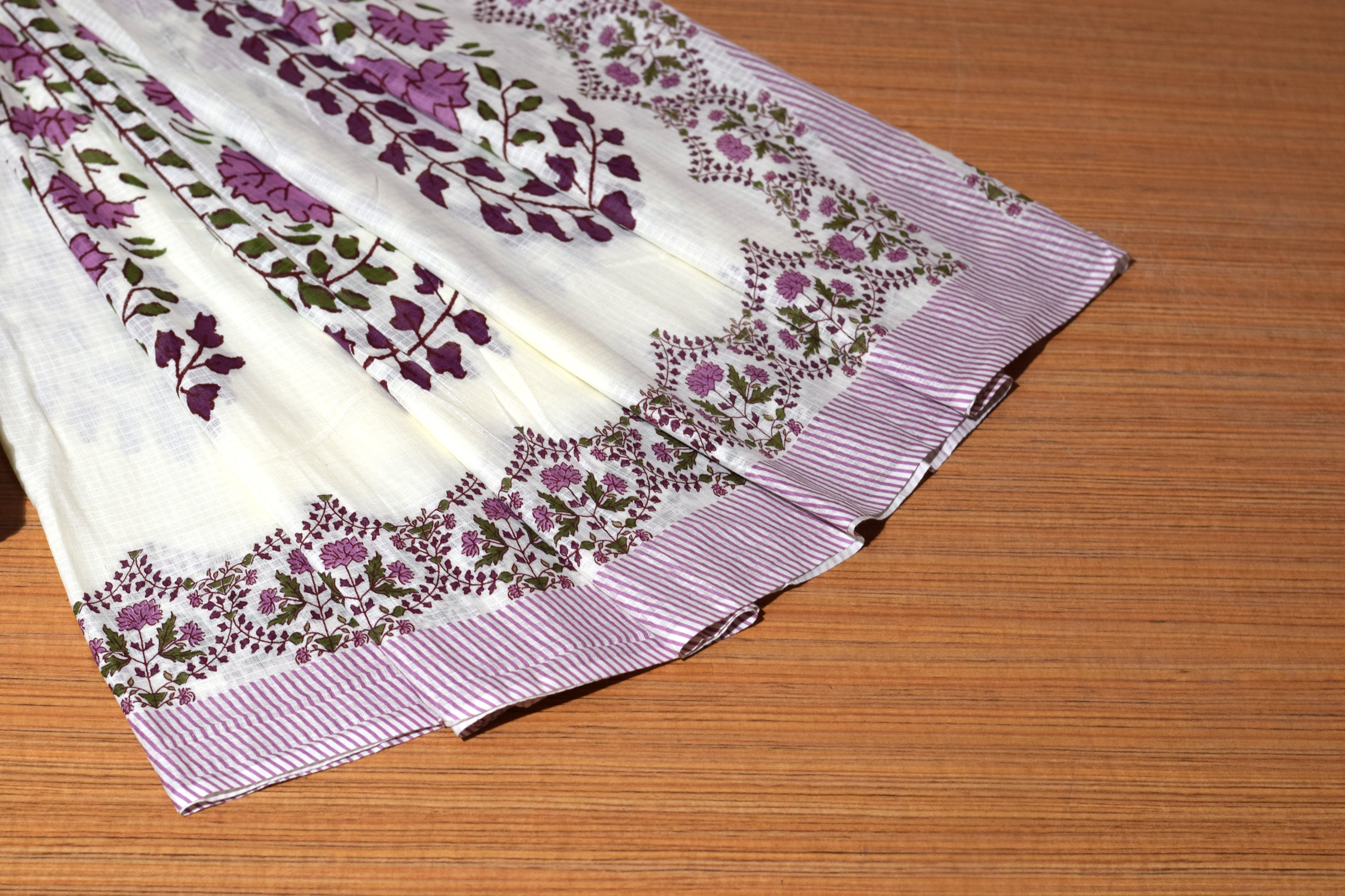 Soft Cotton Floral Dress Material with Shawl – Unstitched Salwar Suit Fabric | 44" Width | Top 2.5m, Bottom 2m