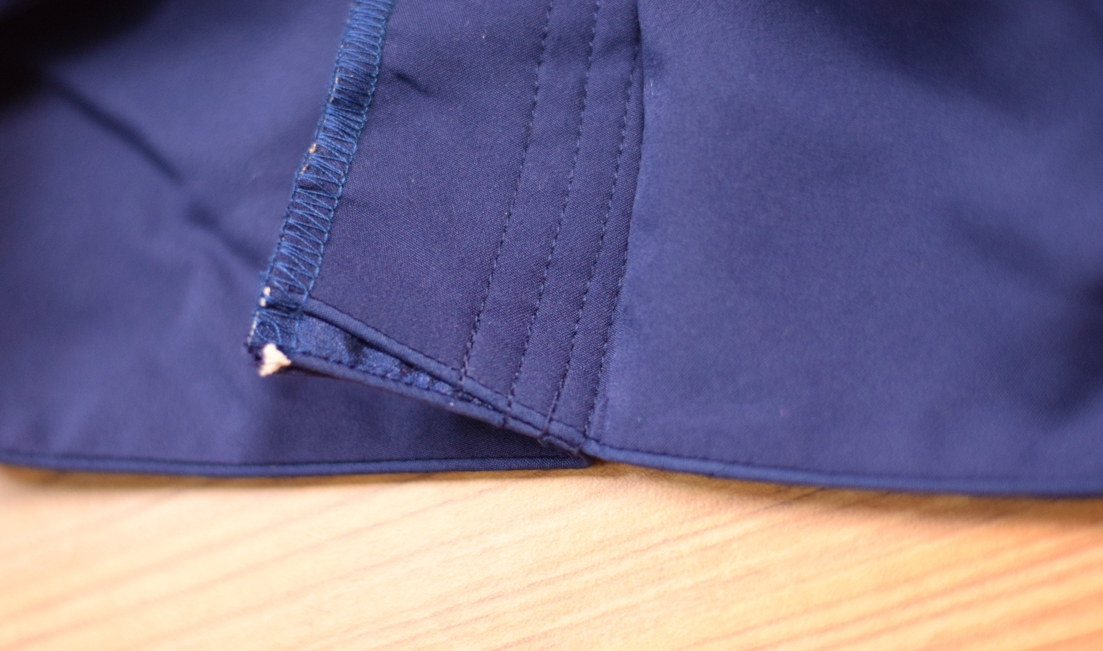 Navy Blue Chanderi Silk Front Open Saree Blouse | Readymade Designer Blouse with Elbow Sleeves