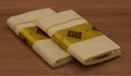 Kerala Kodi Colour Women's Set Mundu 2.80 Meter – Off White with Golden Kasavu & Traditional Motif Border | Festive Ethnic Wear
