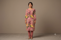 Soft Cotton Floral Print Dress Material Set – Dusty Rose | Top & Bottom Fabric