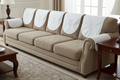 White Chair Back Cover Set with Pink Floral Embroidery