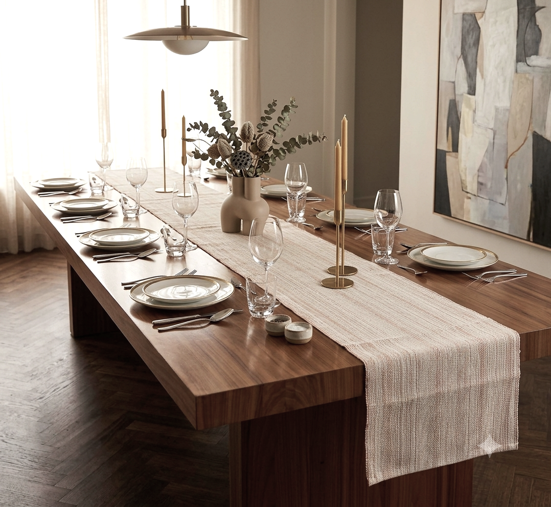Elegant Textured Table Runner – 3 Meter Length x 40 cm Width