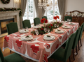 Christmas Printed Table Cloth with Lace Border – 2.30 × 1.50 Metres – Nushio by Pulpel