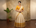 Mustard Yellow Chanderi Silk Front Open Readymade Blouse for Saree & Midi | Elegant Embroidered Blouse