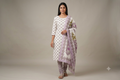 Soft Cotton Floral Dress Material with Shawl – Unstitched Salwar Suit Fabric | 44" Width | Top 2.5m, Bottom 2m