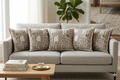 Beige Floral Printed Cushion Cover Set of 5 - 16x16 Inches - Main Product Image - Floral Printed - Nushio