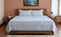 Floral Printed Cotton Blend Bedsheet – 110 × 110 Inches
