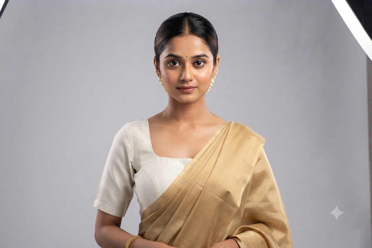 Women's Off White Chanderi Silk Front Open Saree Blouse | Readymade Padded Blouse for Sarees & Midi Dresses