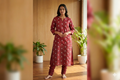 Ruby Mist mull chandari  Dress Material Set