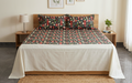 King Size Christmas Printed Bedspread – 100 × 110 Inches | Festive Bed Cover