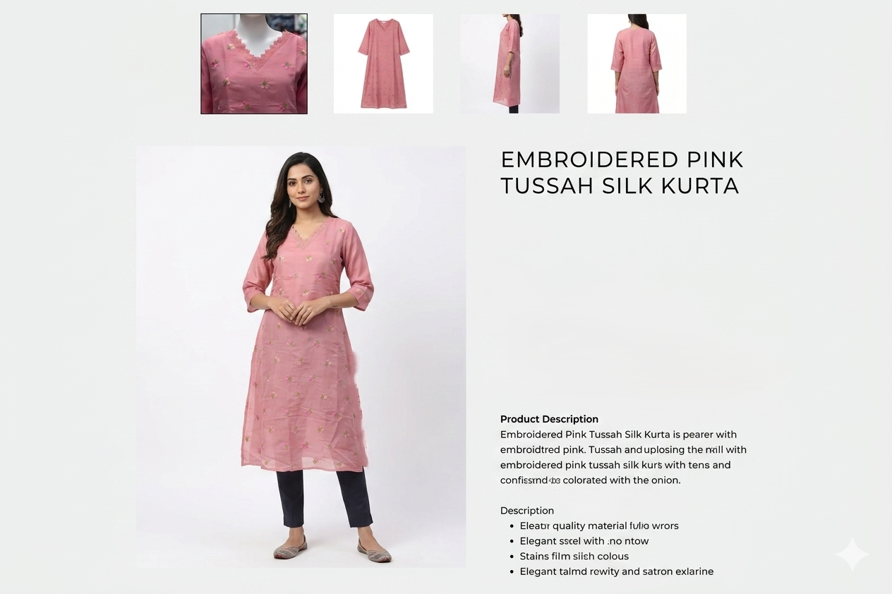 Dusty Rose Floral Embroidered Women's A-Line Top-mull chandari