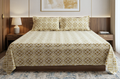 Golden Heritage Queen Size Bedsheet with Pillow Covers
