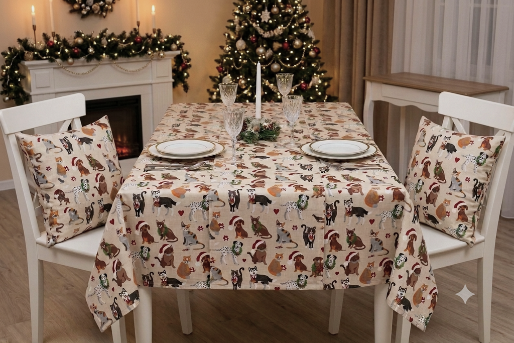 Christmas Printed Cotton Running Fabric – 48 Inch Width | Festive – Nushio by Pulpel