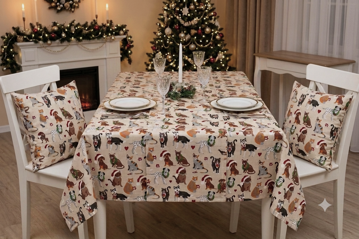 Christmas Printed Cotton Running Fabric – 48 Inch Width | Festive – Nushio by Pulpel
