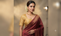 Women's Chanderi Silk Saree Blouse – Front Open Readymade Blouse | Half Sleeve | Padded | Golden Mustard