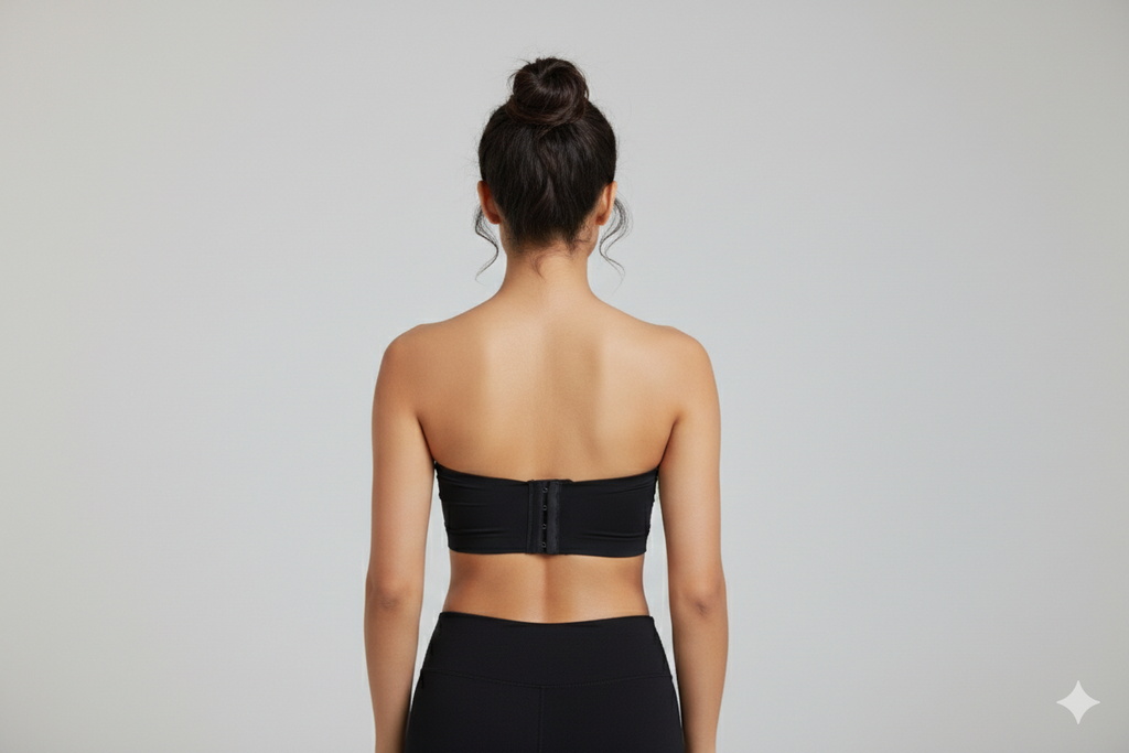 Women’s Lightly Padded Strapless Tube Bra – Seamless Comfort Fit