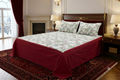 King Size Cotton Bedspread – Botanical Floral Print | 100 × 110 Inches