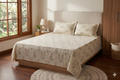 Elegant Floral Queen Size Bedsheet with Pillow Covers – Soft &amp; Stylish Bedroom Linen