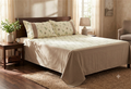 Elegant Floral Cotton 98*104 Bedspread with Matching Pillow Covers | Soft Printed Lace Border Bedding Set