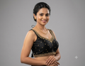 Women's Black Chanderi Silk Embroidered Saree Blouse | Ready-to-Wear Designer Blouse with Sleeves Inside
