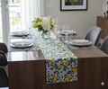 Lemon Print Cotton Table Runner - 180 × 35 cm - Main Product Image - Cotton - Nushio