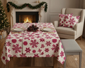 Red Snowflake Printed Fabric – 60 Inch Wide Running Material for – Nushio by Pulpel