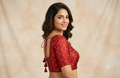 Women's Maroon chanderi Silk Saree Blouse with Gold Butti Design | Readymade Blouse for Sarees & Midi