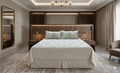 Elegant Ivory Floral Queen Size Bedspread Set with Pillow Covers