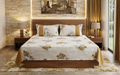 Floral Printed Bedspread with 2 Pillow Covers – 90 x 96 Inches | Elegant Cotton Blend Bedding Set