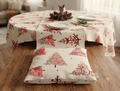 Christmas Printed Cotton Running Material – 60 Inch Width | Fabric for Table Cloth, Table Runner & Cushion Covers
