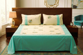 Premium Floral cotton blend Bedspread Set with 2 Pillow Covers –  86 x 104 Inches